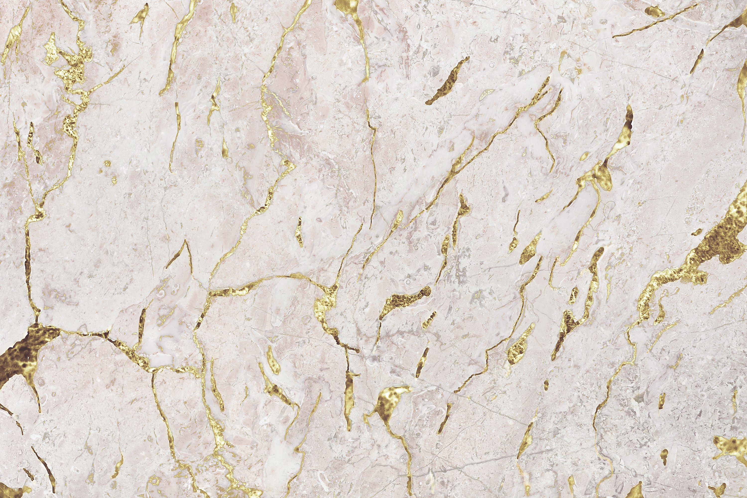 Textura de mármore rosé com veios dourados